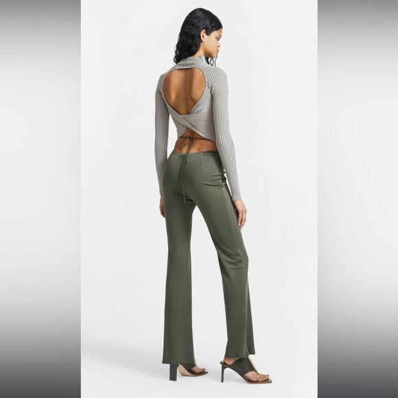 Ruched jersey flared pants Dion Lee NWT - Picture 1 of 3